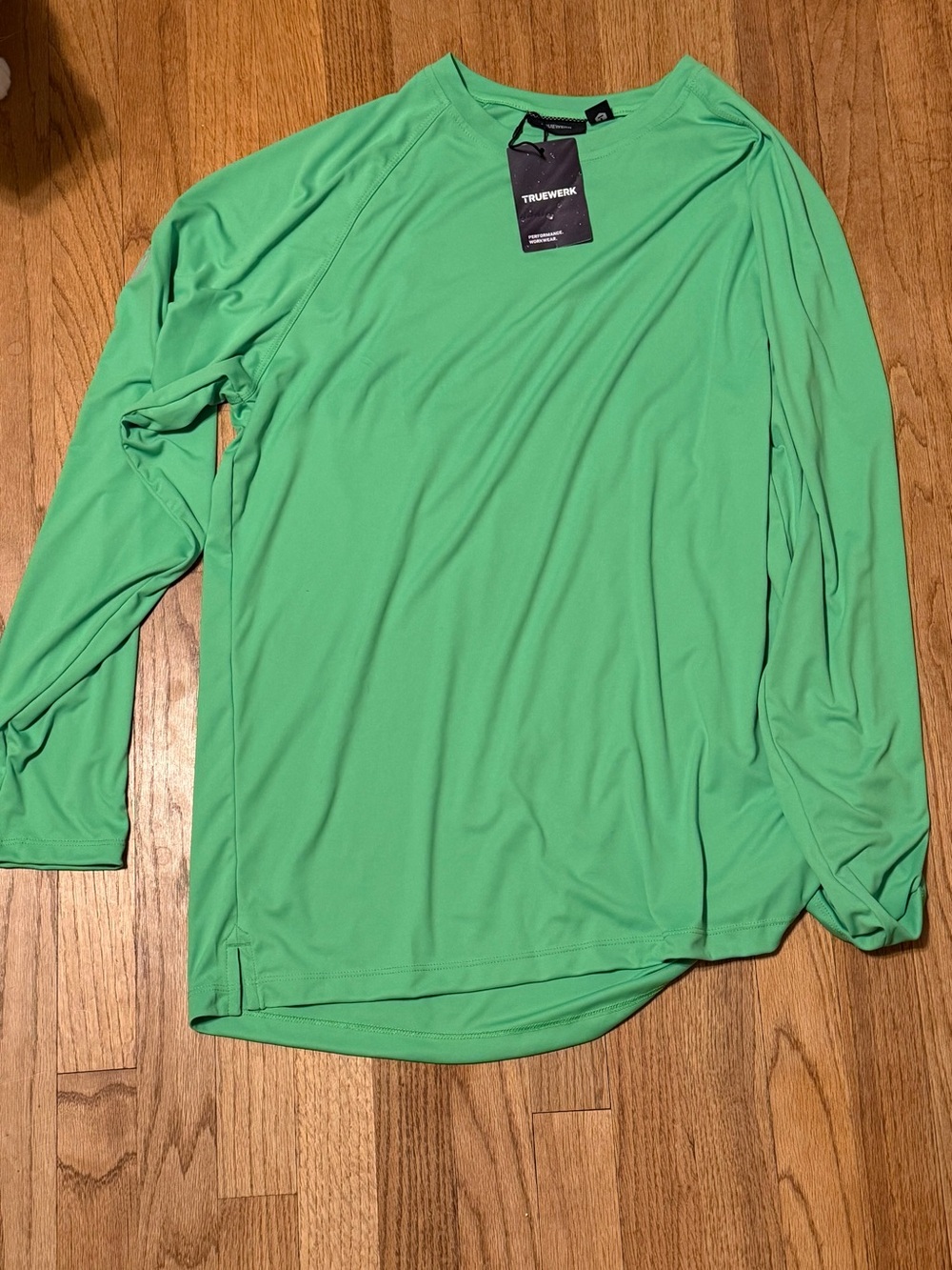 Mens TrueWerk Viz Green long sleeve top